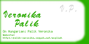 veronika palik business card